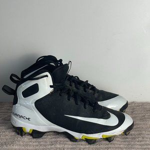 Nike | Shoes | Mens Nike Huarache Fastflex Cleats Black And White Size 5 |  Poshmark